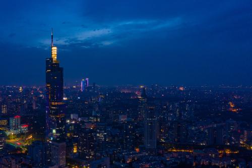 中国城市夜景vs南京夜景
